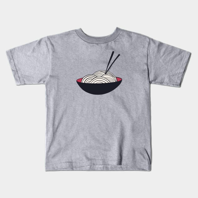 Noodles Kids T-Shirt by TheSmartyArty